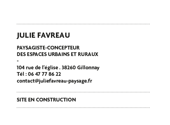 Julie FAVREAU Paysage | Paysagiste concepteur